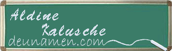 Aldine Kalusche Visitenkarte